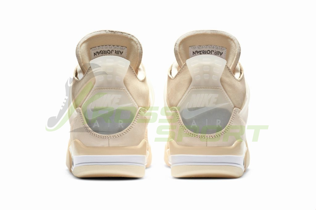 Nike Air Jordan 4 Retro Off-White "Sail" с мехом