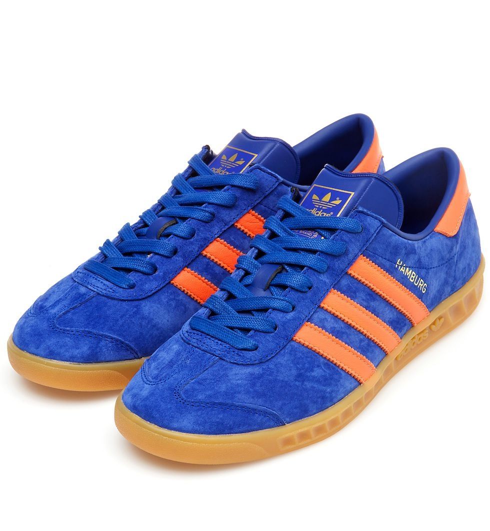  Adidas Hamburg синие с оранжевым (40-44)