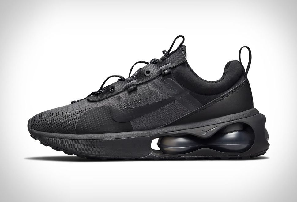 Nike Air Max 2021, черные с серым, текстиль, мужские