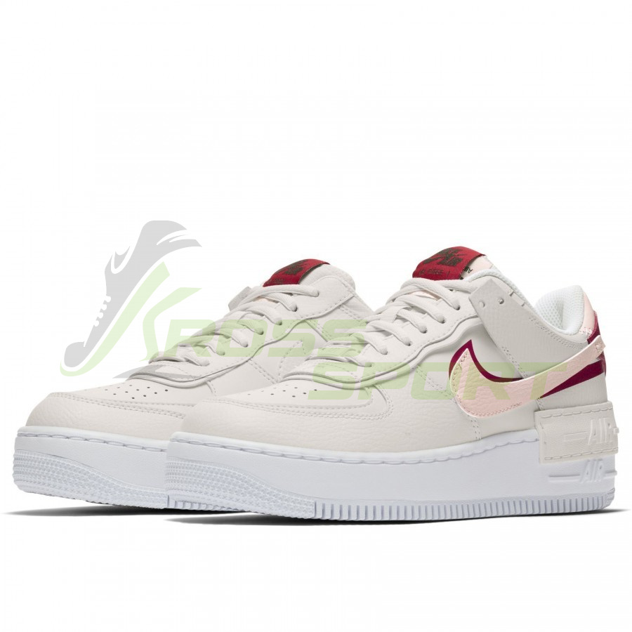  Nike Air Force 1 Shadow Beige/Pink/Red