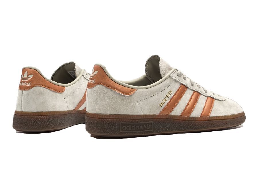 Adidas Munchen beige бежевые с коричневым (40-44)