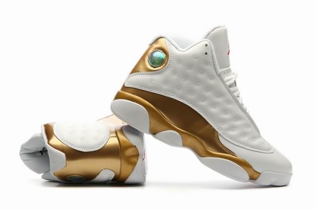 Air jordan 13 retro cheap white gold