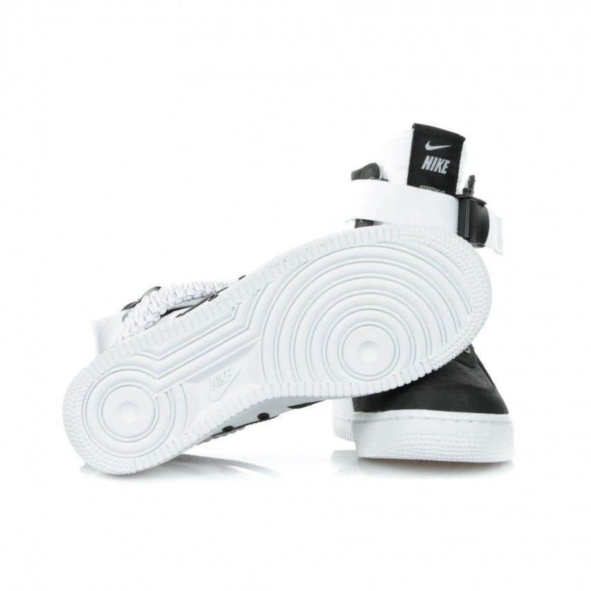 Nike Air Force 1 SF High Black/White, черный, белый, кожа, нейлон, мужские