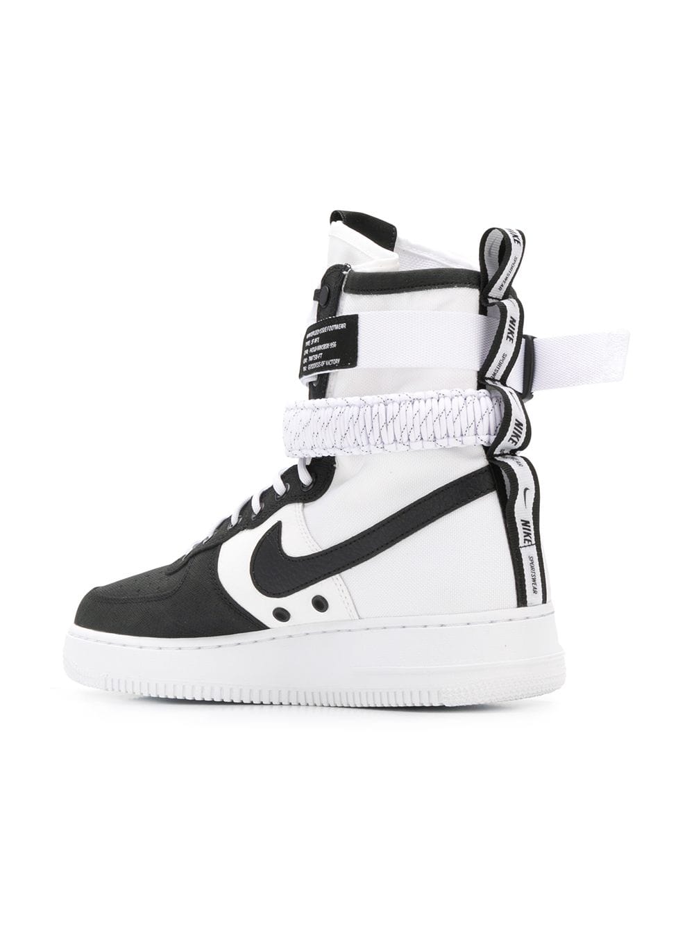Nike Air Force 1 SF High Black/White, черный, белый, кожа, нейлон, мужские