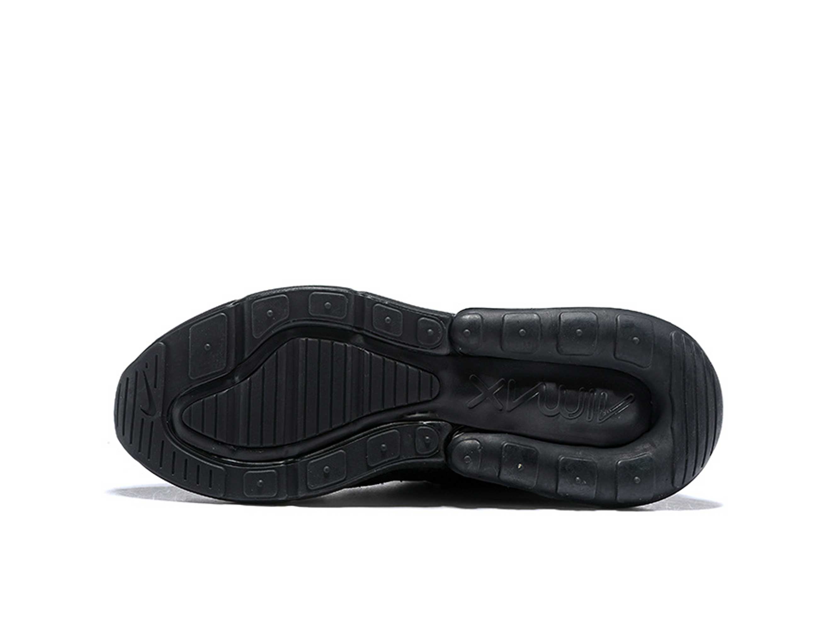 Nike Air Max 270 Black, черные, кожа, мужские