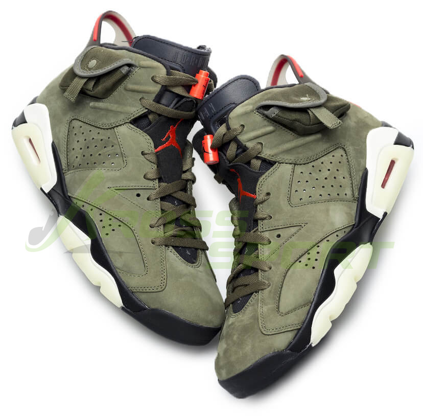  Nike Air Jordan 6 X Travis Scott "Cactus Jack" Khaki