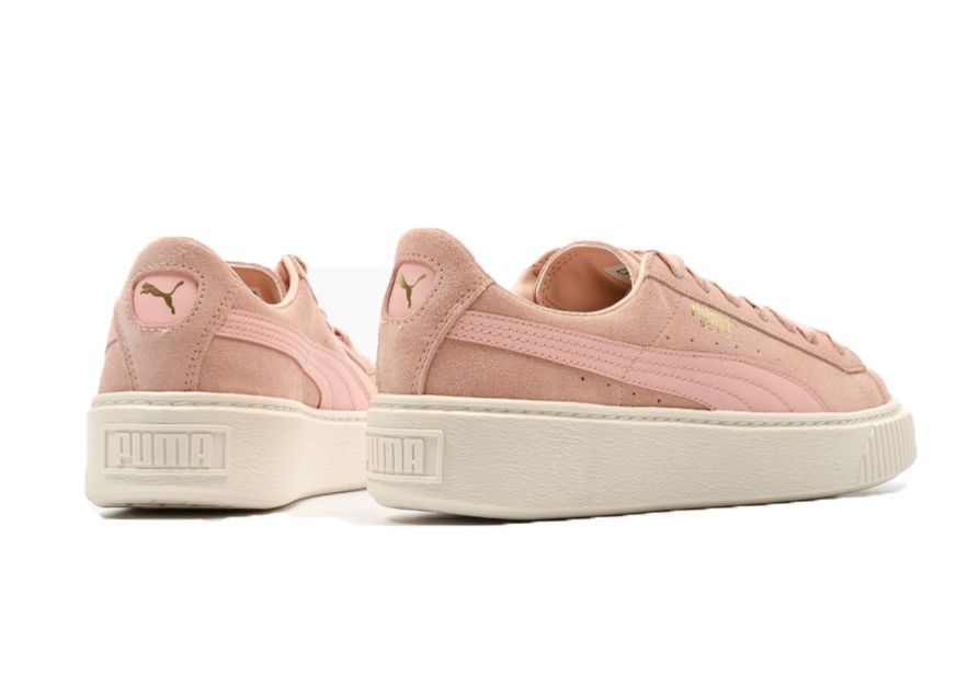 Puma Suede Platform Core (Coral) розовые 35-38