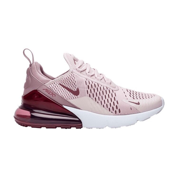Nike Air Max 270, розовые с бордовым, нейлон, женские