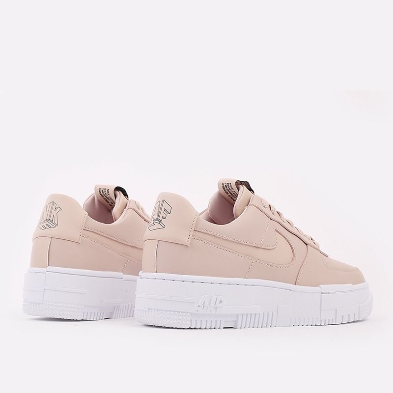 Nike Air Force 1 Low Pixel Triple бежевые кожаные женские