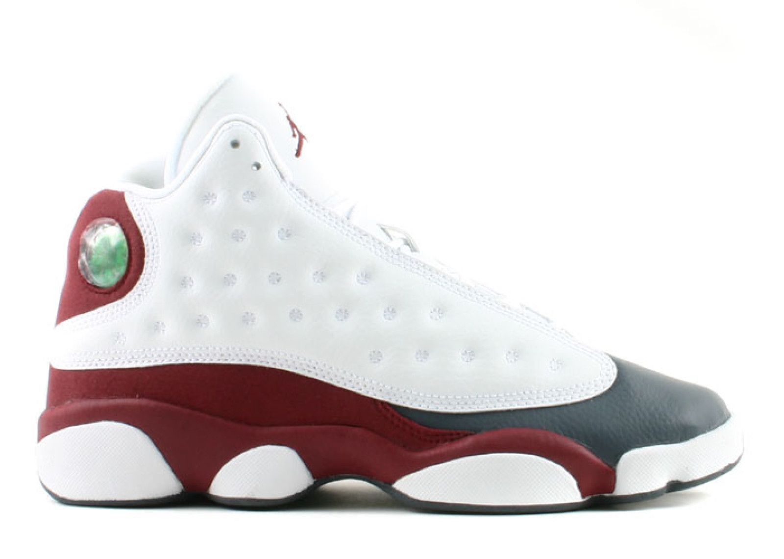 Nike Air Jordan 13, белый с бордовым, кожа, мужские