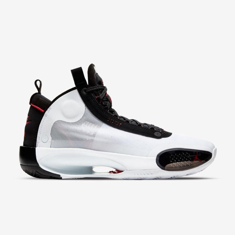 Nike Air Jordan 34, белые с черными, нейлон, мужские